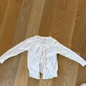 Cat & Jack White Button Down Cardigan 2T
